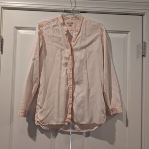 Light Pink Button-Up Blouse